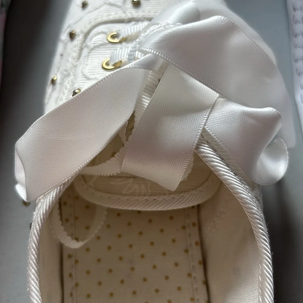 Keds X Kate Spade New York Champion Bridal Lace Sneakers White WF64678 Size 8 - Picture 11 of 11